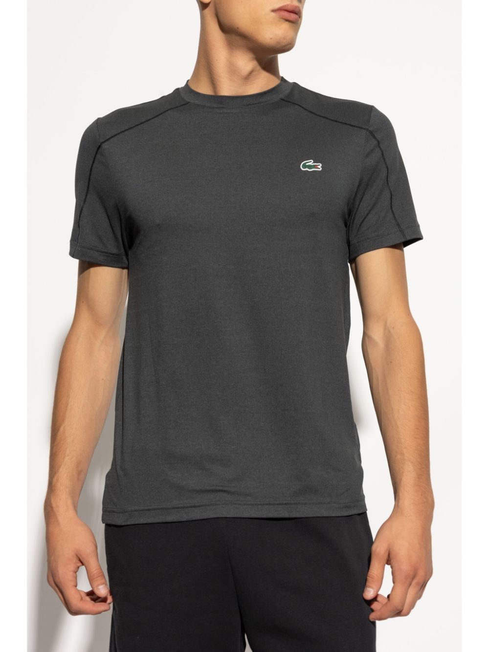 Shop Lacoste Stretch Short Sleeve T-shirt In Green