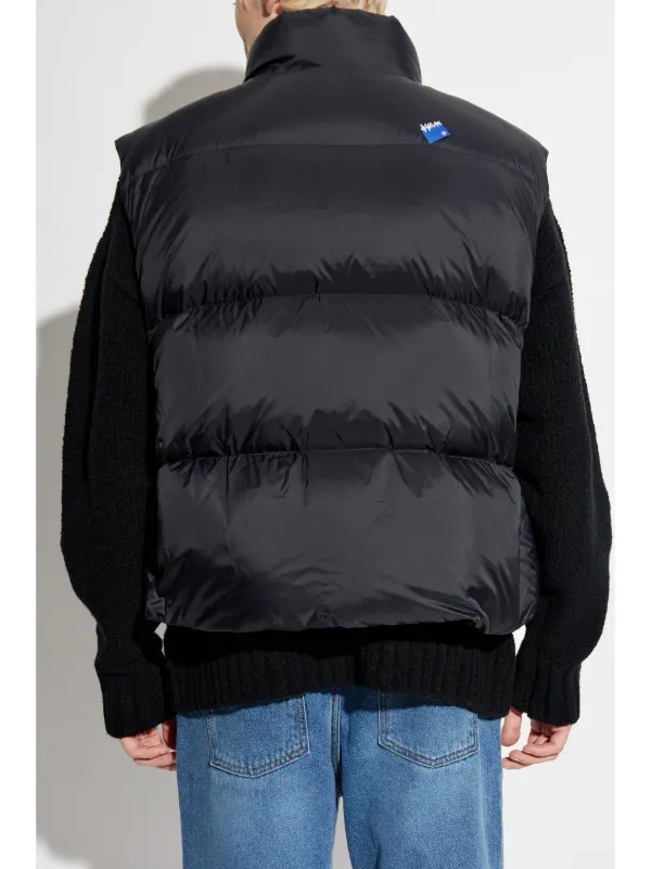Ader Error Logo Patch Zip Vest | Black | FARFETCH