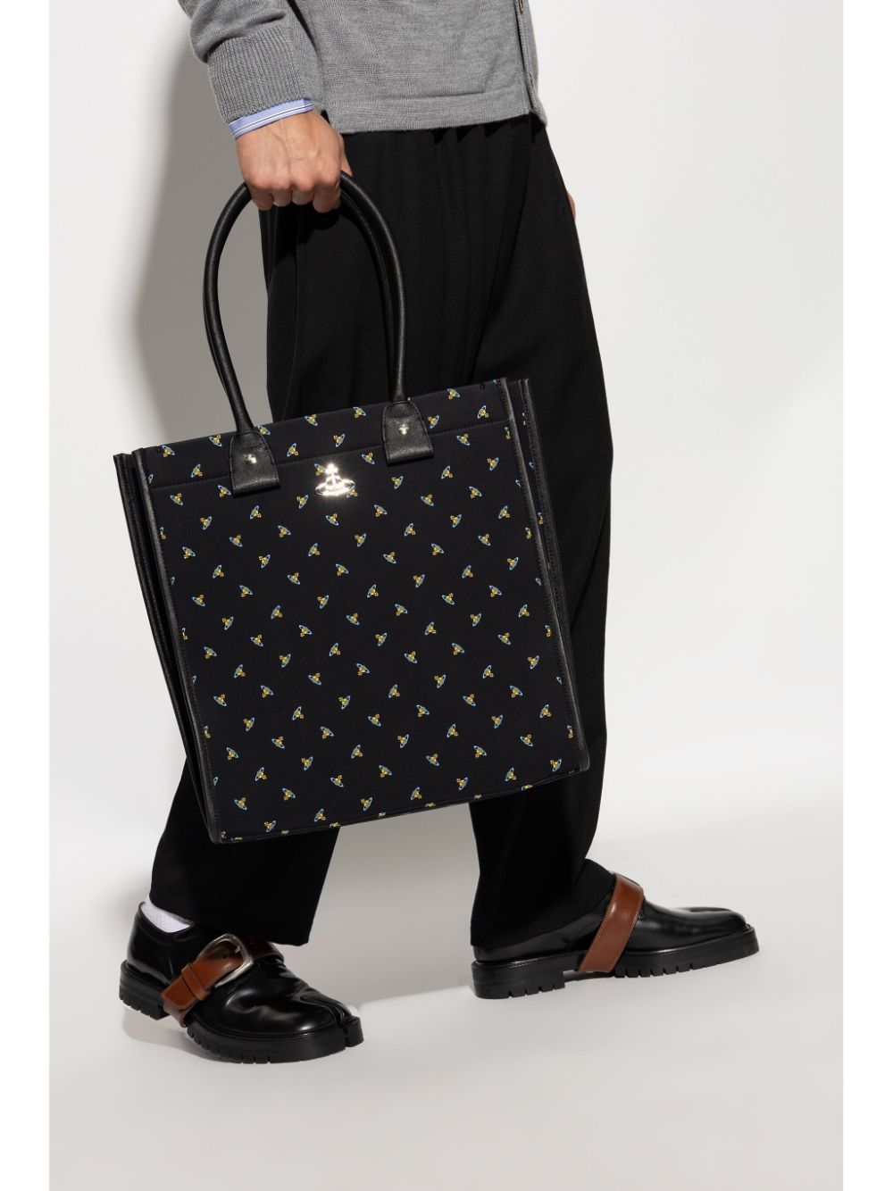 Shop Vivienne Westwood Teddy Tote Bag In Black