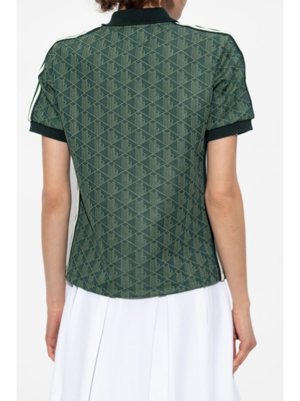 Lacoste jacquard monogram polo shirt Women