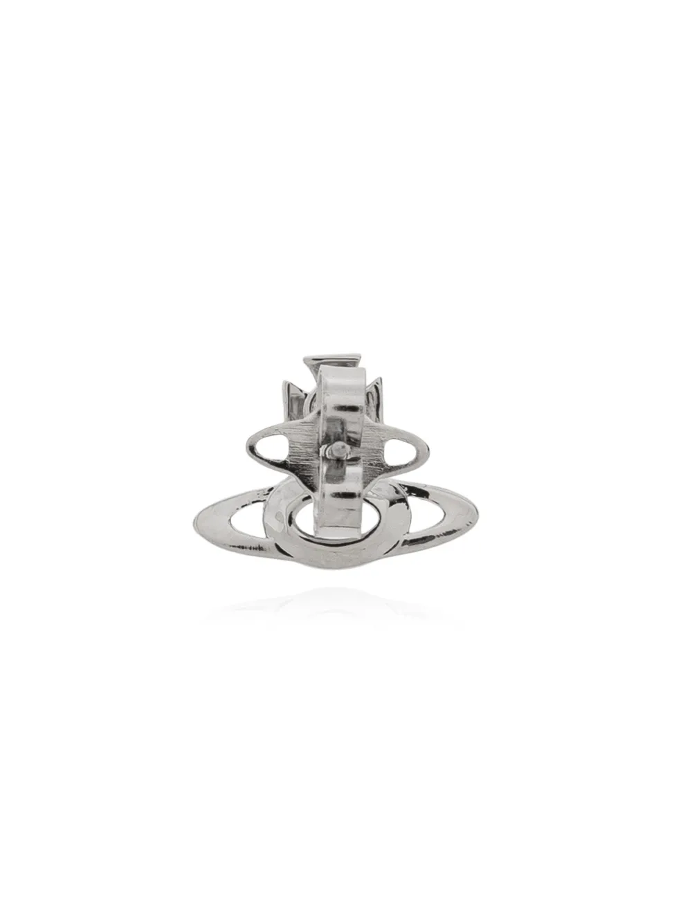 Vivienne Westwood Orb Crystal Embellished Single Earring In Silver