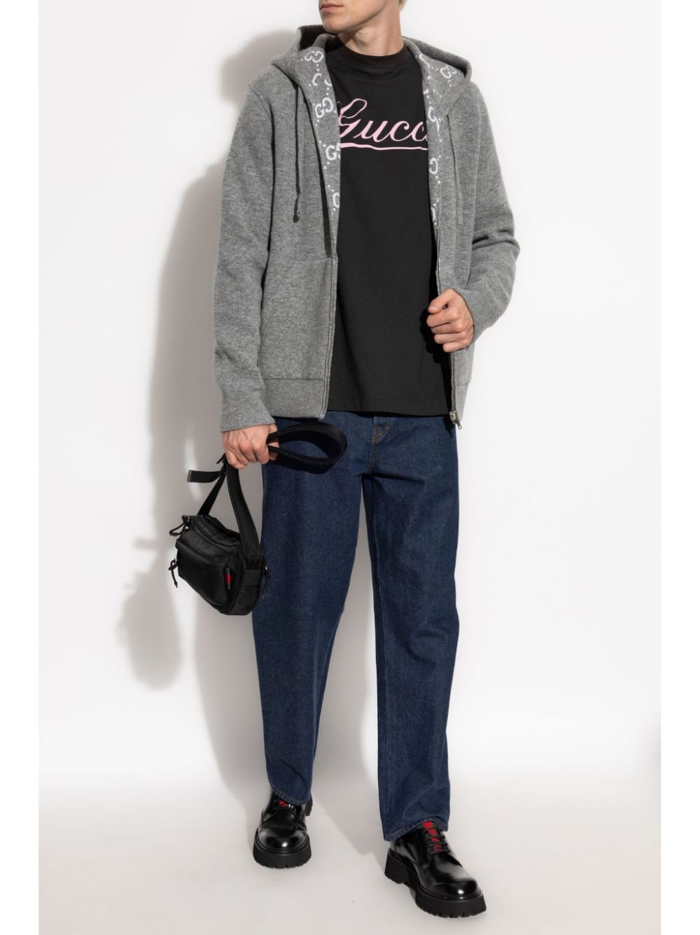 Gucci monogram reversible sweatshirt - Grijs