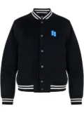 Ader Error logo patch stripe detailing jacket - Black