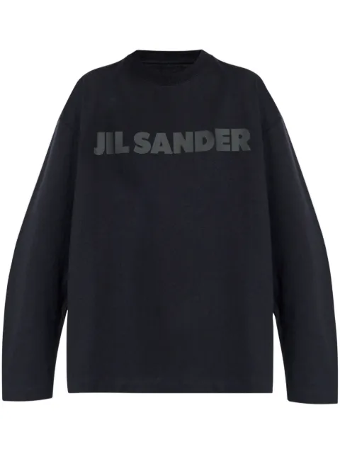 Jil Sander playera con logo estampado