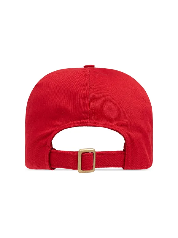 Vivienne Westwood Orb-embroidered Cap | Red | FARFETCH