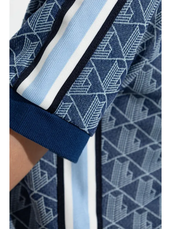 Lacoste GG モノグラムジャカード ポロワンピース | ブルー