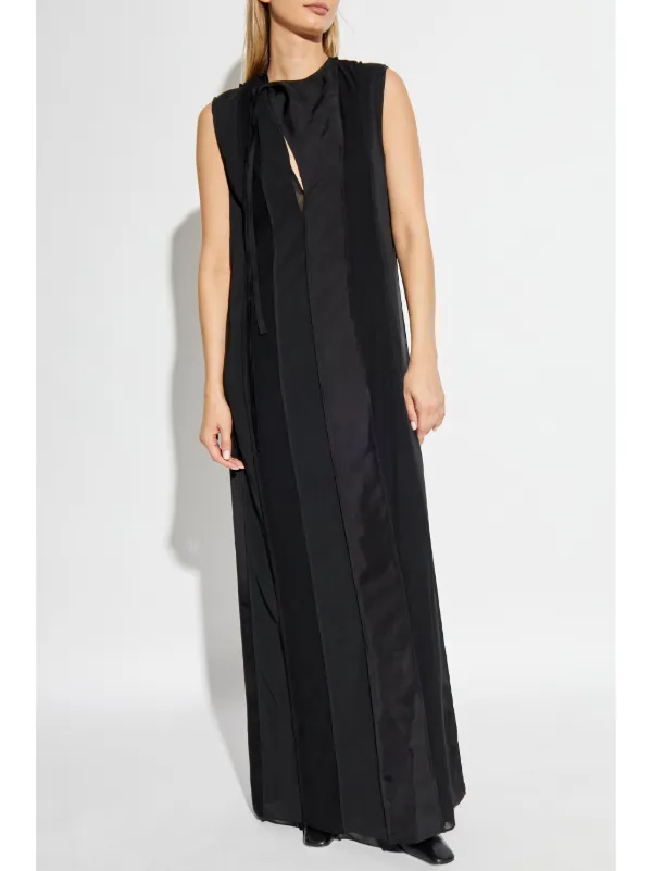 Jil Sander Panelled Maxi Dress | Black | FARFETCH BH