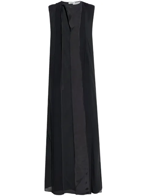 Jil Sander vestido largo con paneles