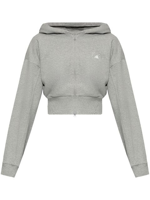 adidas by Stella McCartney logo-print cropped hoodie Women