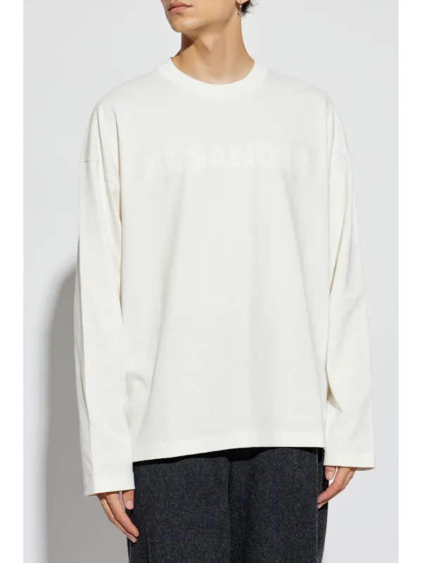 新品⭐︎タグ付き　JIL SANDER ホワイトロゴTシャツ JIL SANDER ホワイト ロゴ Tシャツ - メルカリ