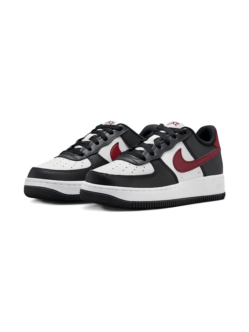 Nike Kids Air Force 1 Low "Black" sneakers Wit