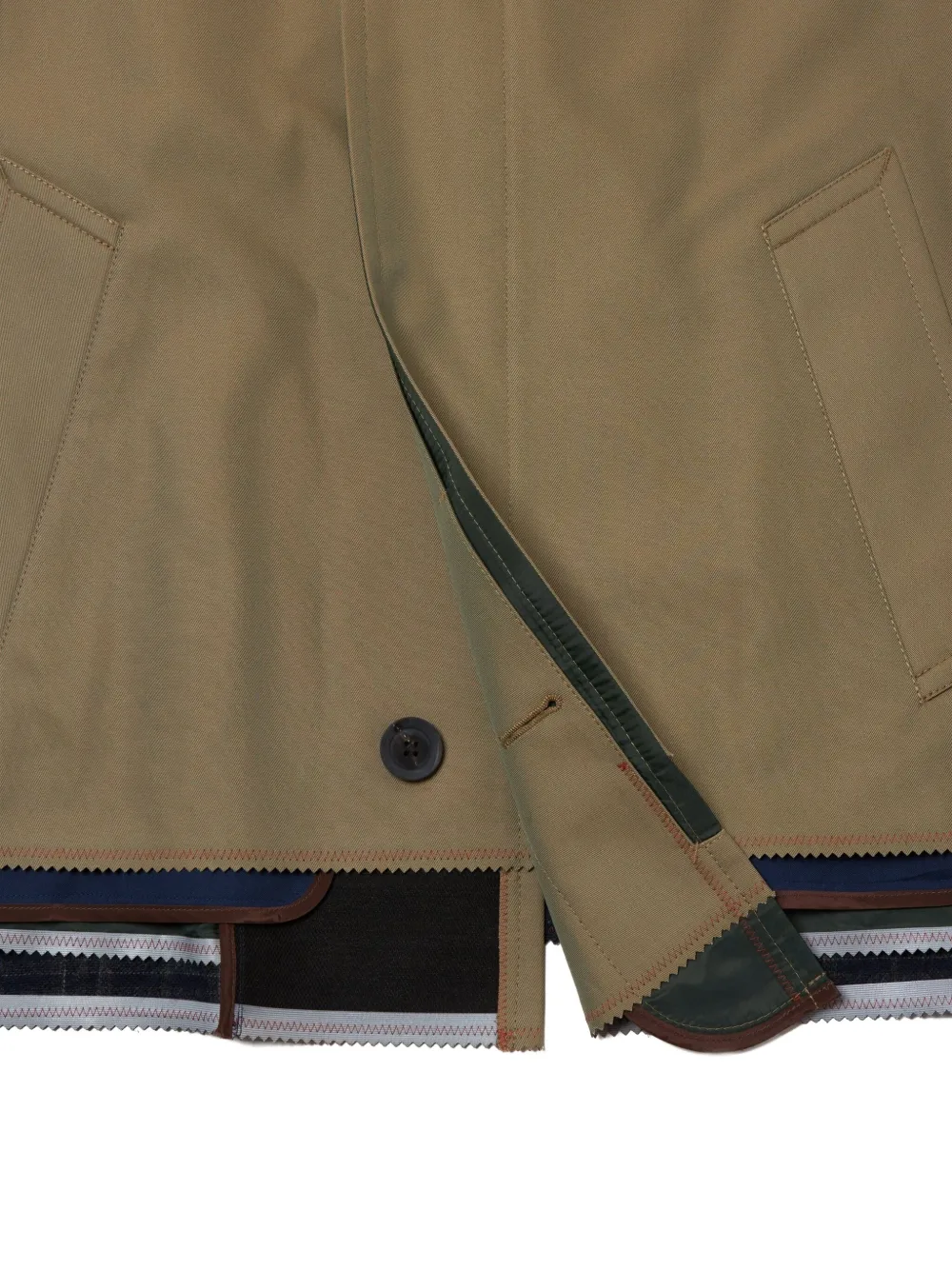 Kolor Jas met knoopsluiting en raglan mouwen Beige