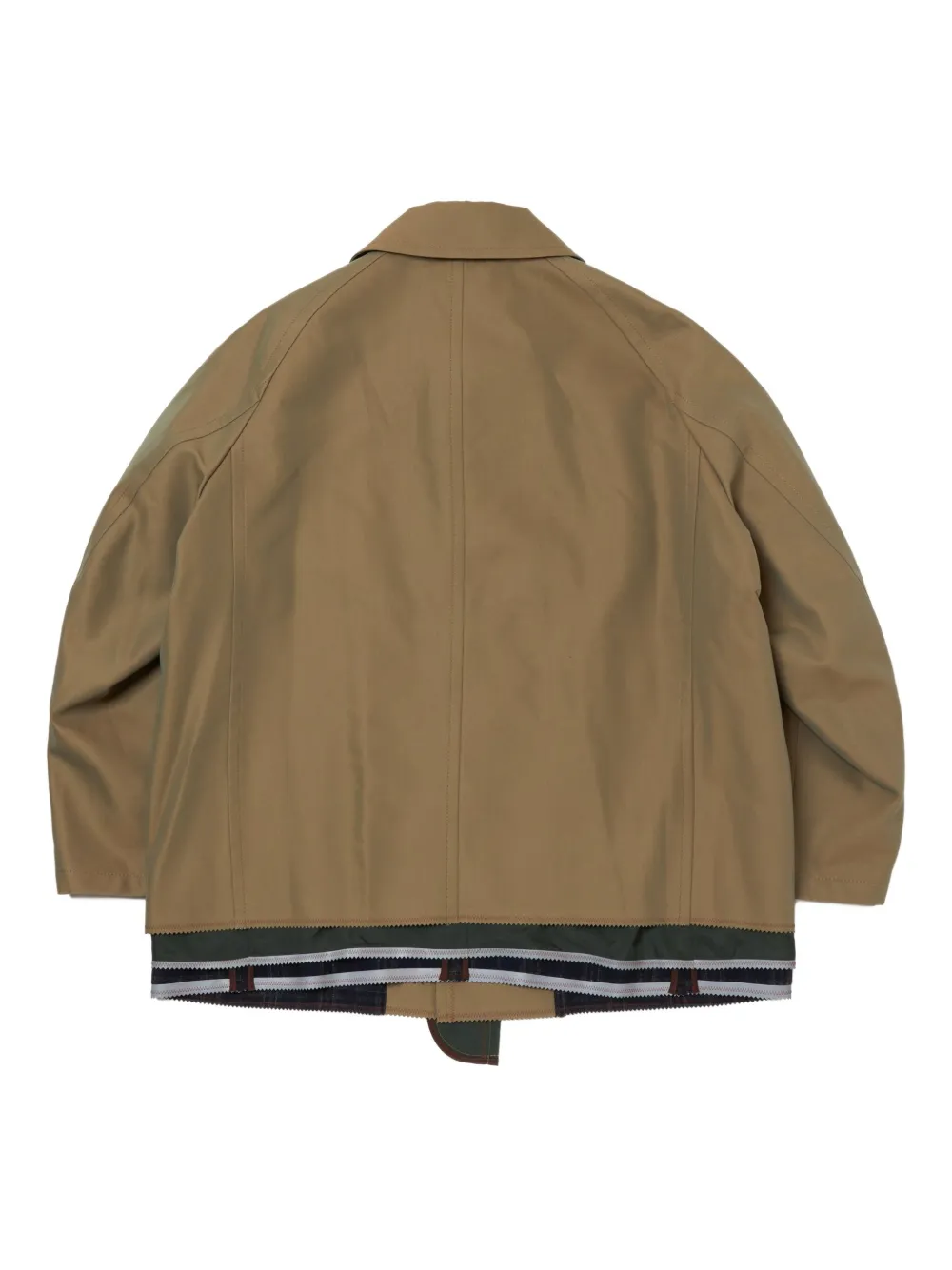 Kolor Jas met knoopsluiting en raglan mouwen Beige