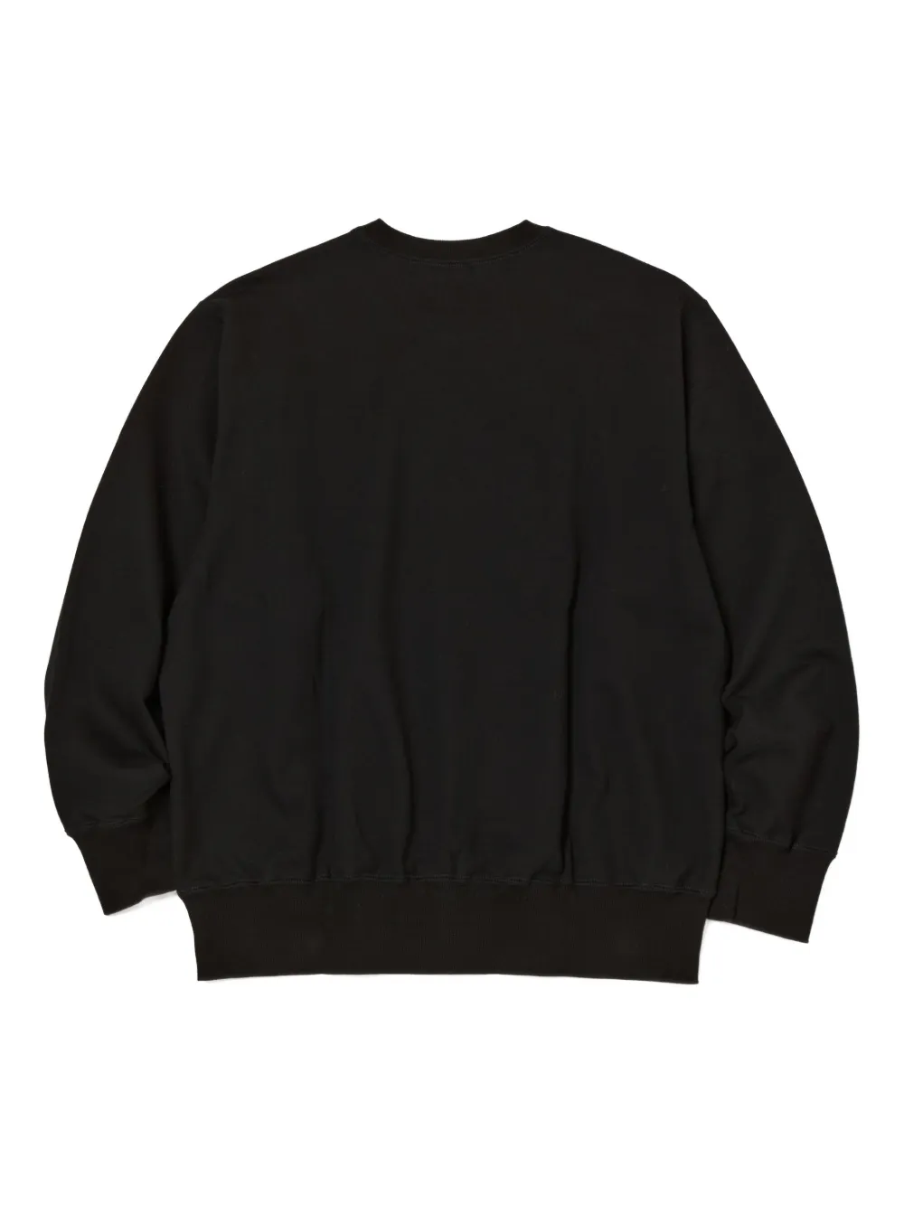 Kolor Sweater met ronde hals en rode print - Zwart