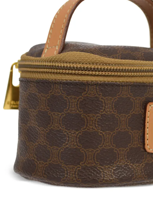 Celine Pre-Owned 1990-2000s Macadam Vanity Handbag | Brown | FARFETCH