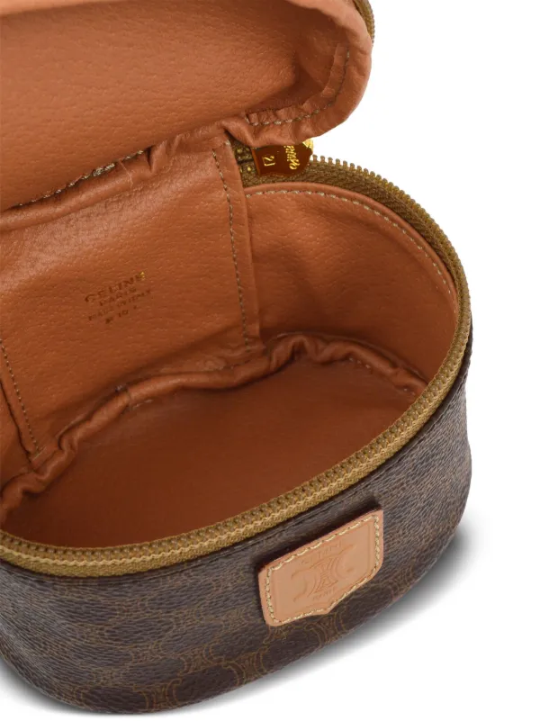 Celine Pre-Owned 1990-2000 マカダム バニティ バッグ | ブラウン