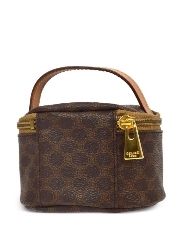 Celine Pre-Owned 1990-2000s Macadam Vanity Handbag | Brown