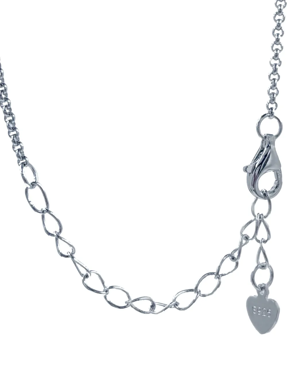 Juwelina Paris Sapphire Blue Ocean Heart Necklace In 蓝色