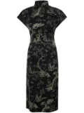 Shanghai Tang Winding Stream Party qipao - Black