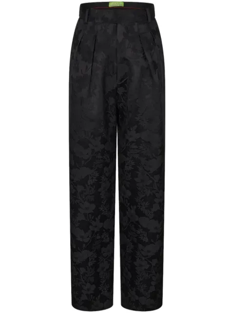 Shanghai Tang jacquard straight trousers 