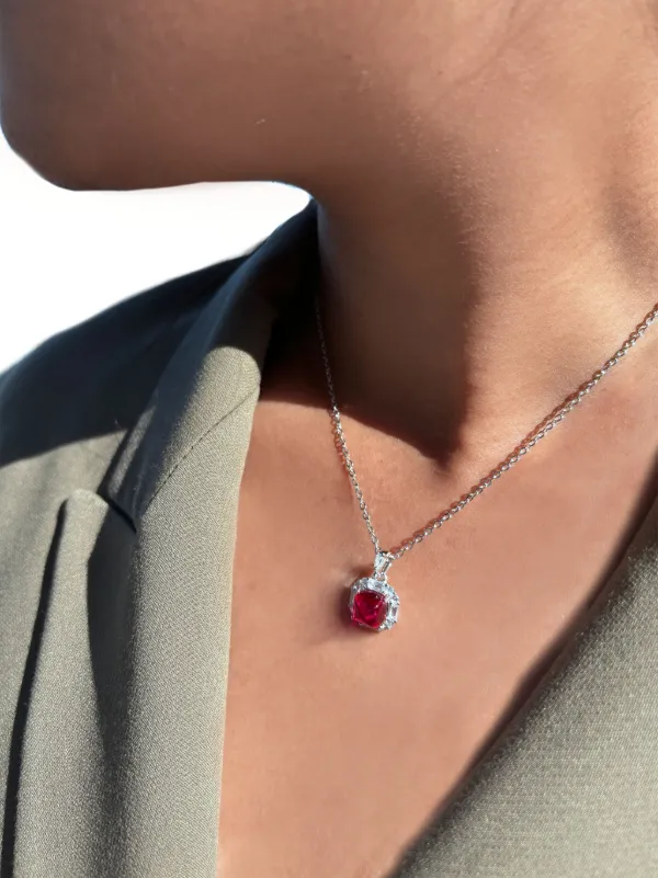 Ruby necklace discount