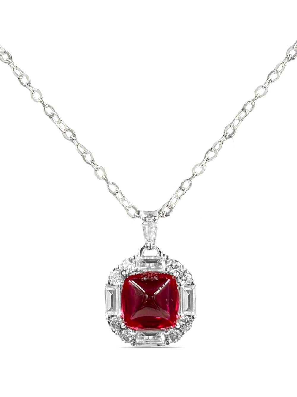 Juwelina Paris Collana Sugarloaf Ruby - Rosso