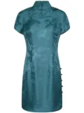 Shanghai Tang Winding Stream Party mini qipao dress - Blue