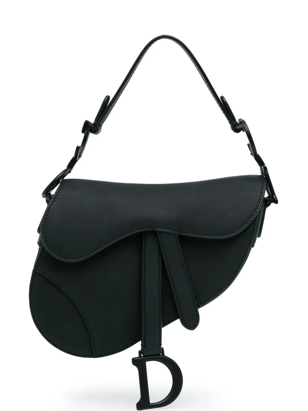 Christian Dior Pre-Owned 2020 Mini Leather Saddle shoulder bag - Black