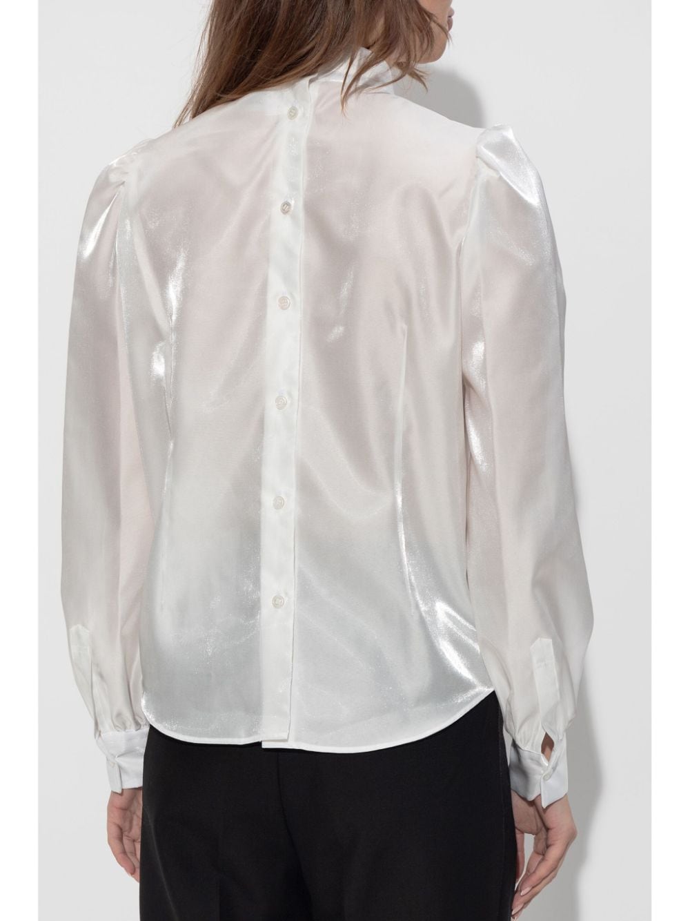 Shop Noir Kei Ninomiya Bow Detailing Blouse In White