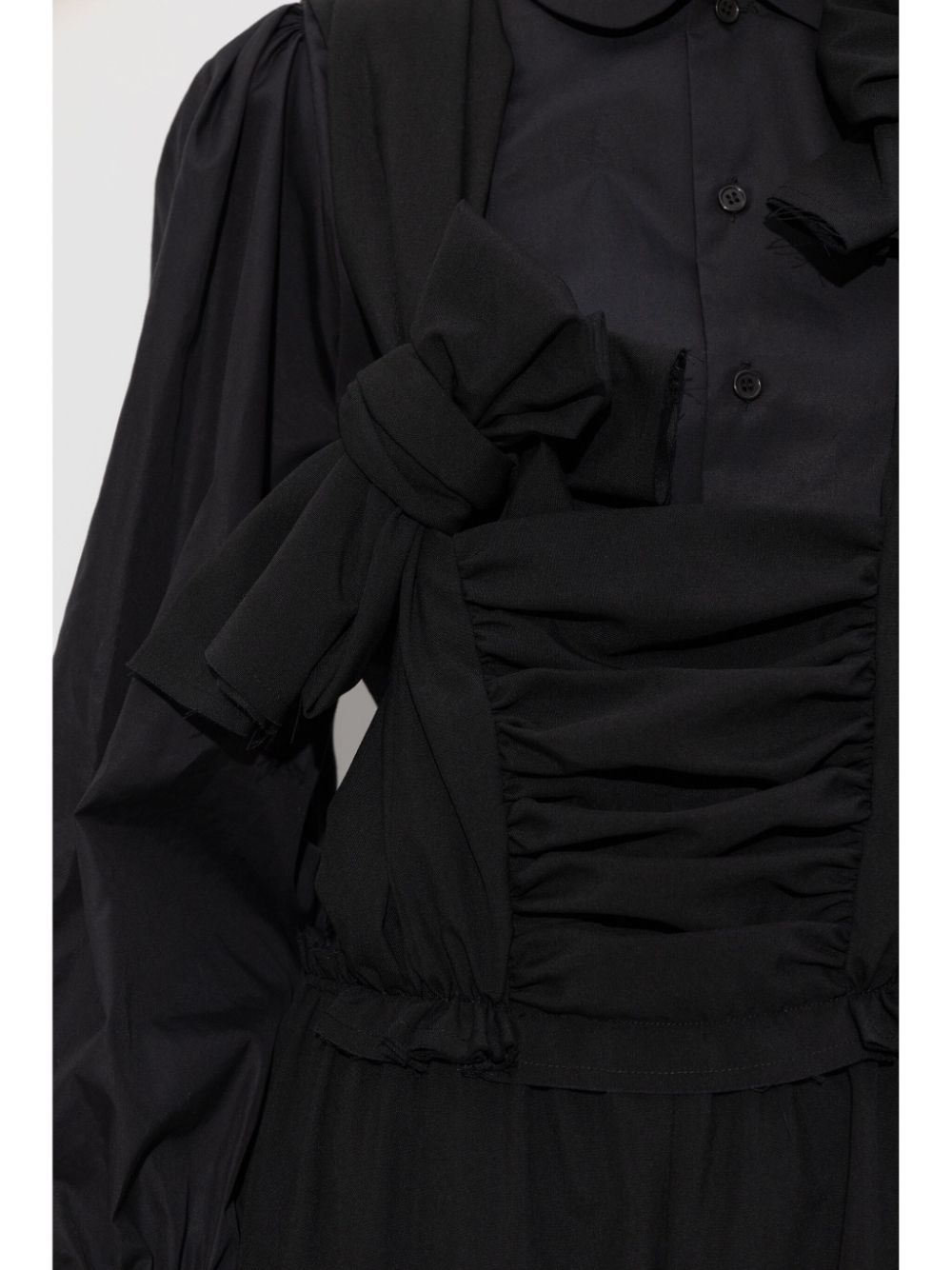 Shop Comme Des Garçons Comme Des Garçons Wool Jumpsuit In Black