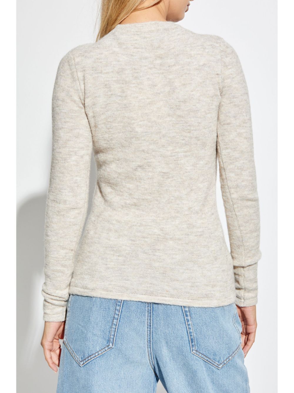 Shop Isabel Marant Kern Knitted Top In Neutrals