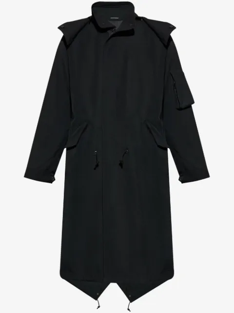 Yohji Yamamoto hooded trench coat