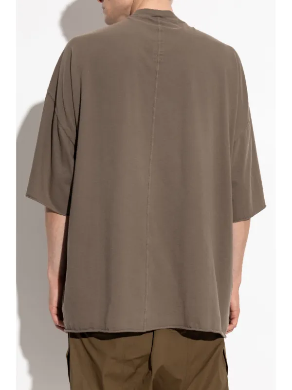 Rick Owens オーガニックコットン Tシャツ Rick Owens オーガニックコットン Tシャツ | ブラウン | FARFETCH JP