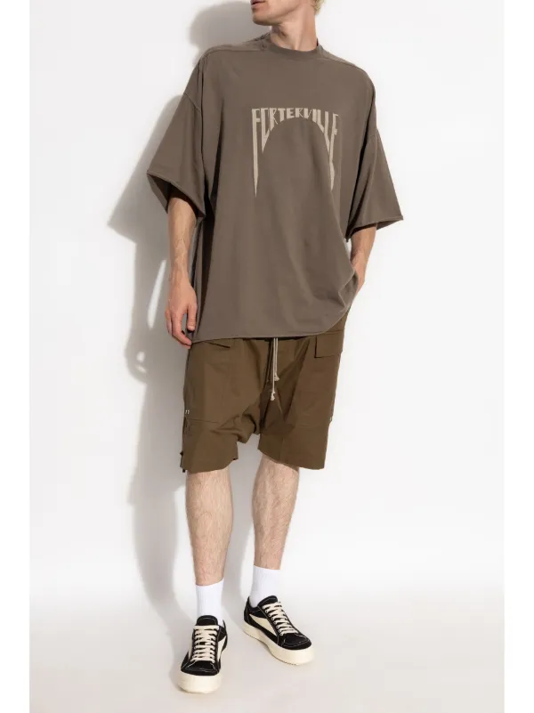 Rick Owens organic-cotton T-shirt | Brown | FARFETCH ZA