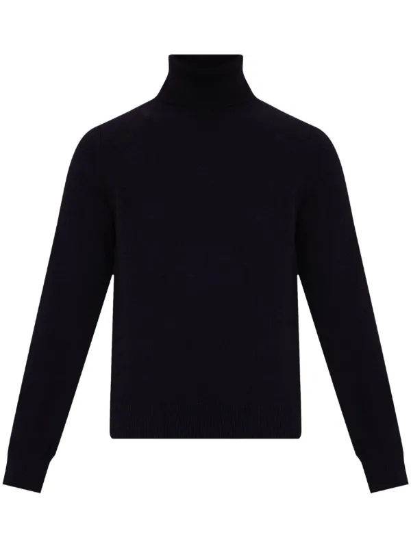 Comme Des Garcons Comme Des Garcons Pull En Cachemire a Col Roule Noir FARFETCH CM