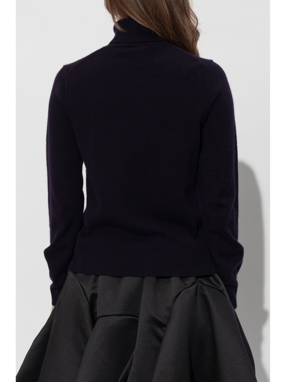 Shop Comme Des Garçons Comme Des Garçons Cashmere Turtleneck Sweater In Black