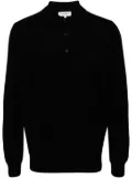 Man On The Boon. cashmere polo jumper - Black