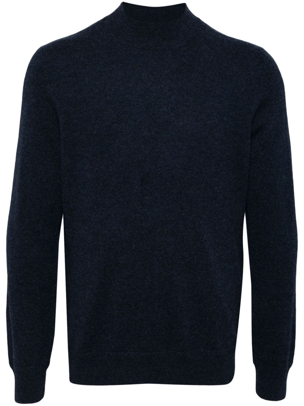 Man On The Boon. Maglione con scollo ad imbuto - Blu