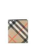 Burberry checked wallet - Neutrals