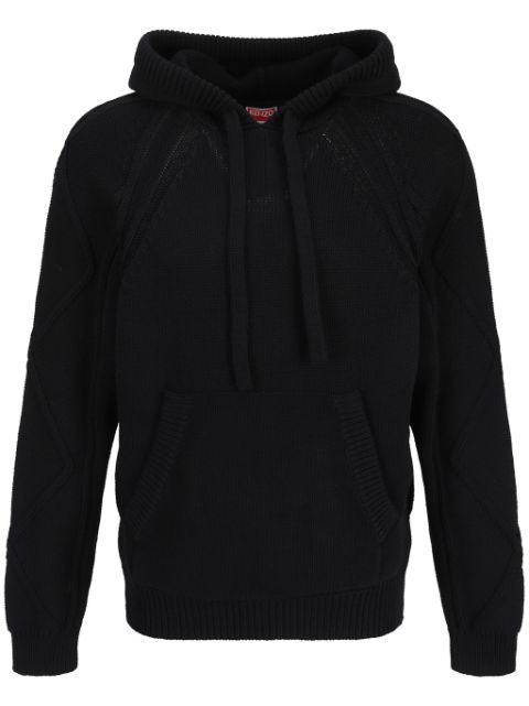 Kenzo cable-knit hoodie Men