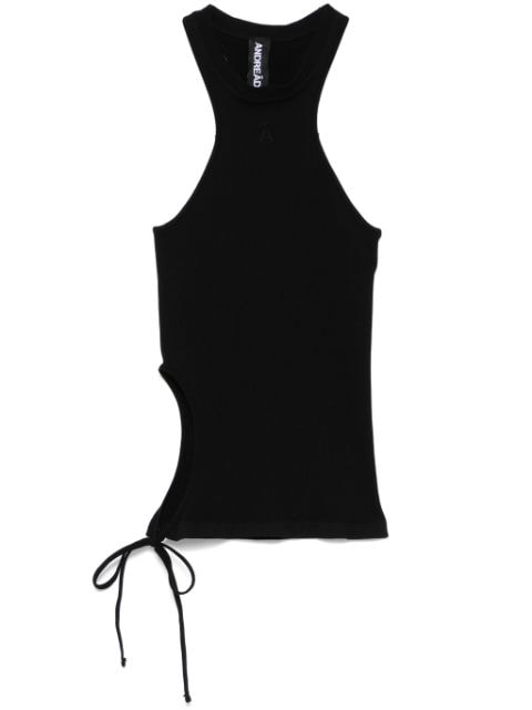 ANDREĀDAMO ribbed jersey tank top