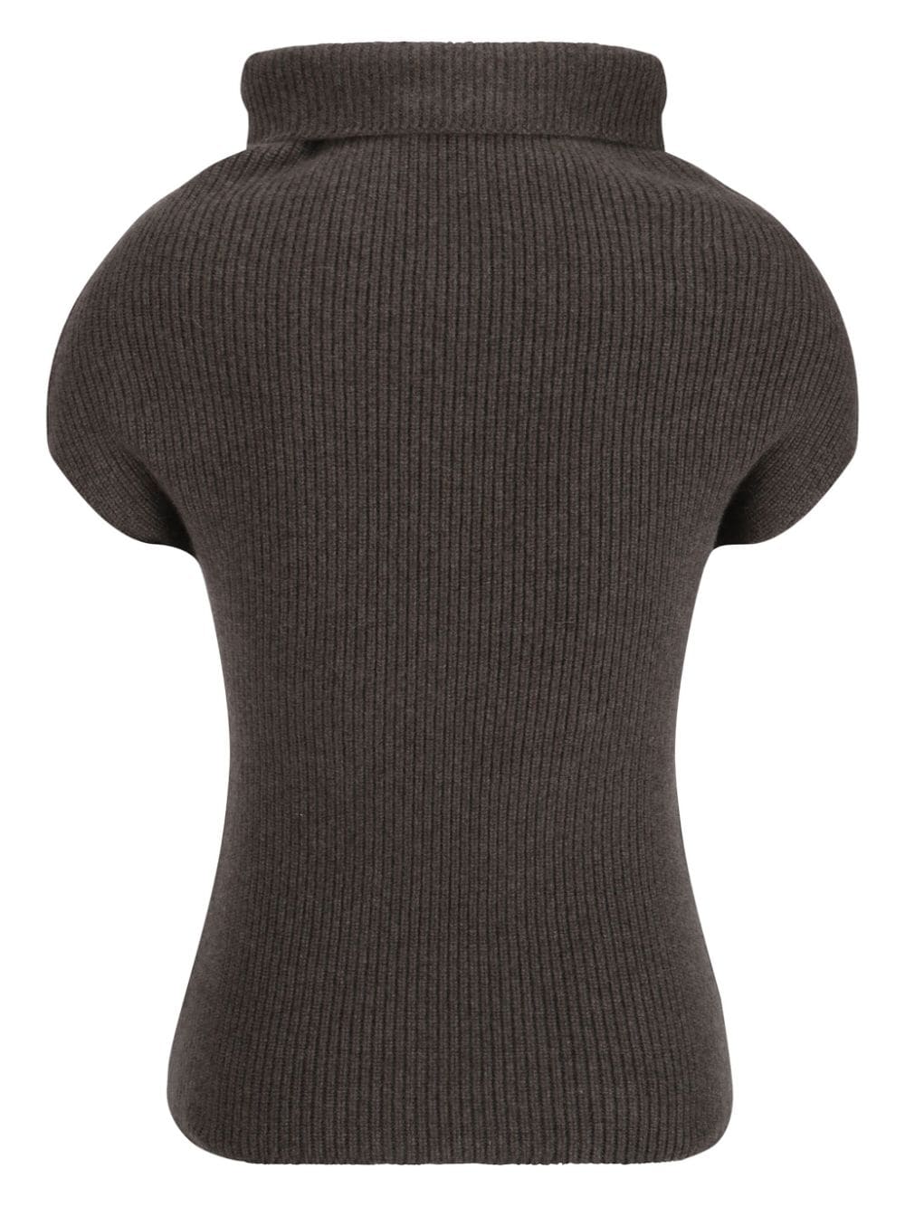 Shop Rick Owens Sl Crater Knitted Top In Braun