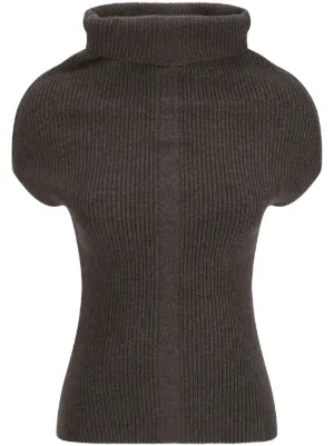 Rick Owens インターシャニット セーター | ブラック | FARFETCH JP