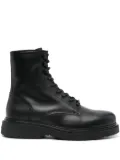 Calvin Klein leather boots - Black