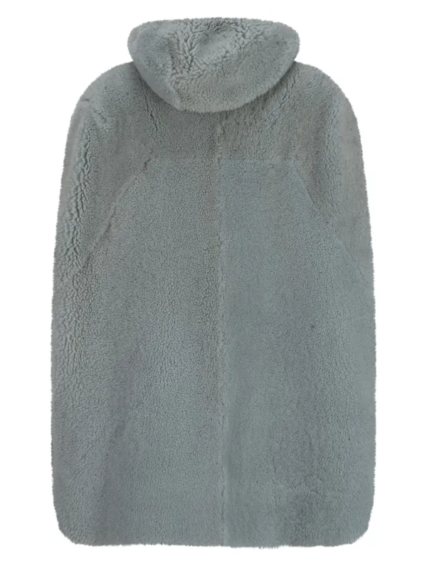 Rick Owens Shearling Cape | Blue | FARFETCH
