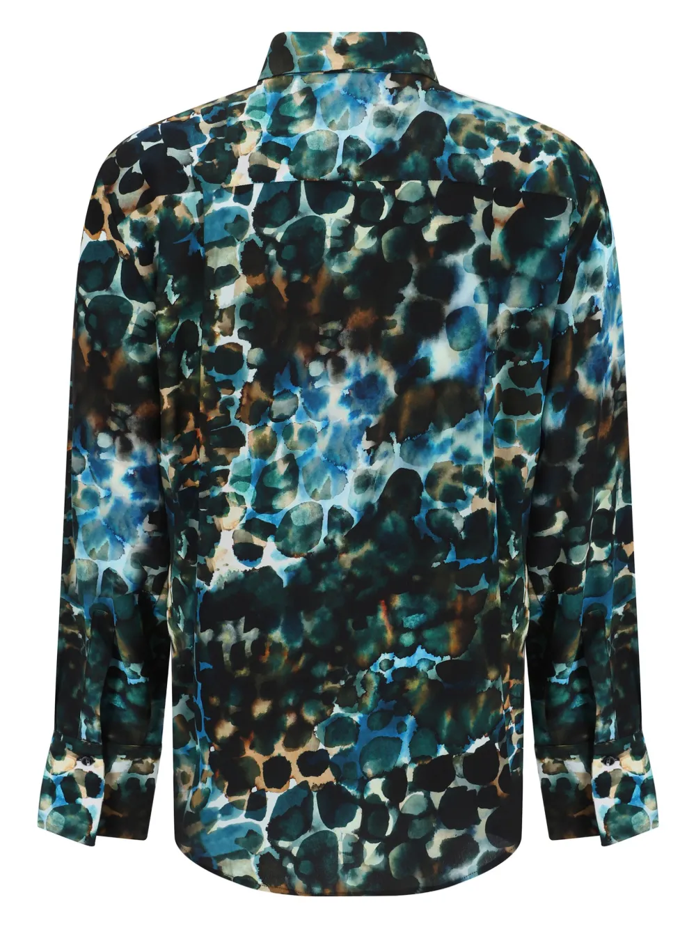 Sara Roka Overhemd met abstracte print - Blauw