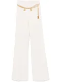 Elisabetta Franchi belted wide trousers - Neutrals