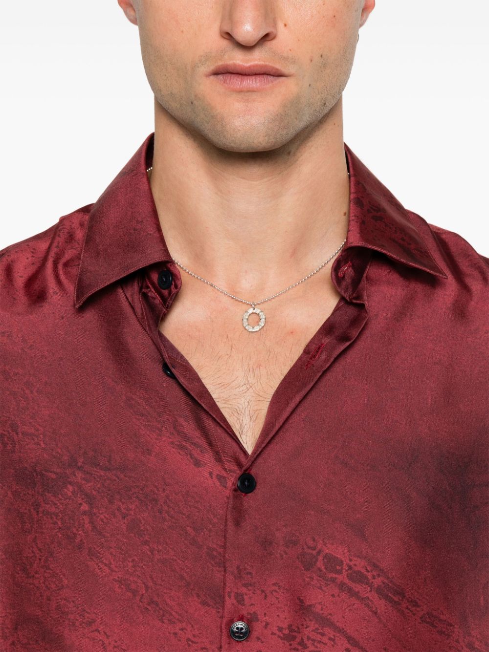 Shop Costumein Valentino Shirt In Bordeaux