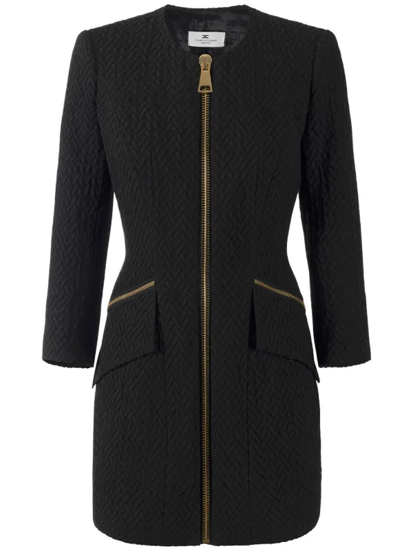 slim fit dress slacks Chanel 2008 Chain Tweed Dress