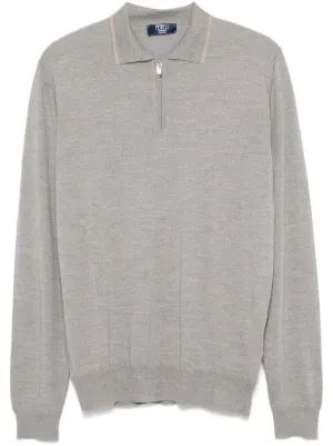 Peter Millar ハーフジップ リブセーター | パープル | FARFETCH JP